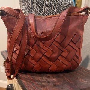 Woven Leather Criss Cross Marta Ponti